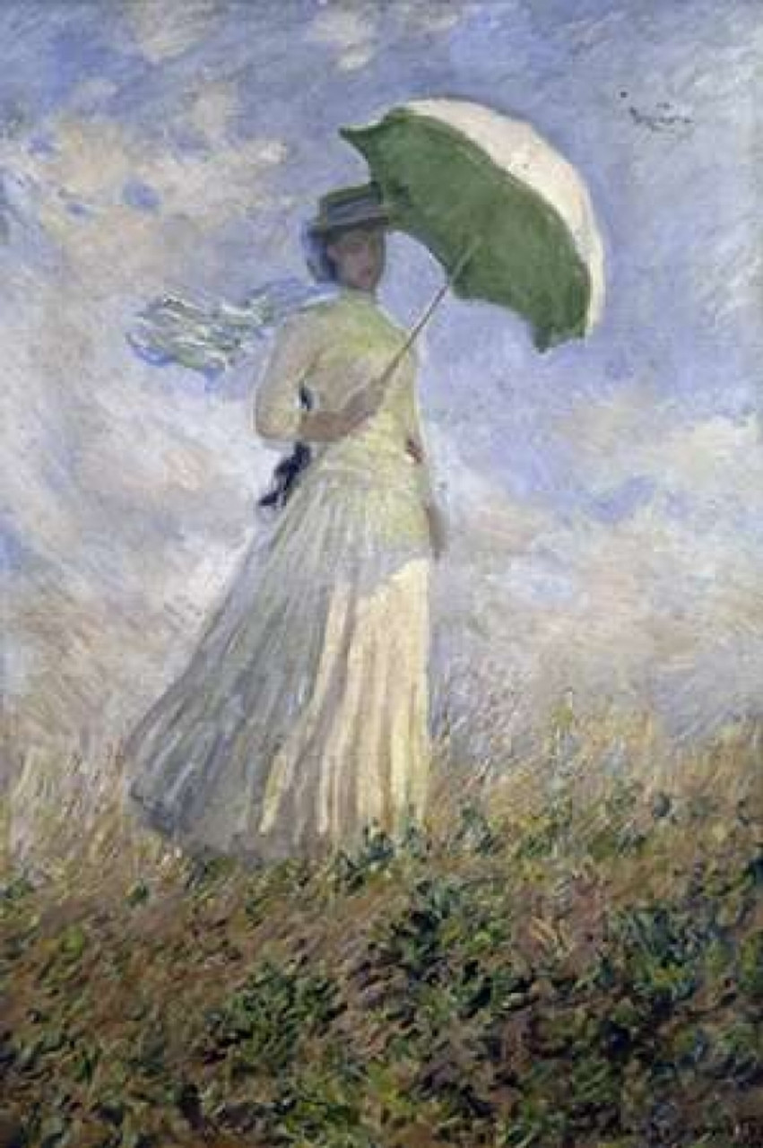 クロード・モネ「Woman with Umbrella Turned to th Woman with a Parasol – Madame Monet and Her Son - Wikipedia