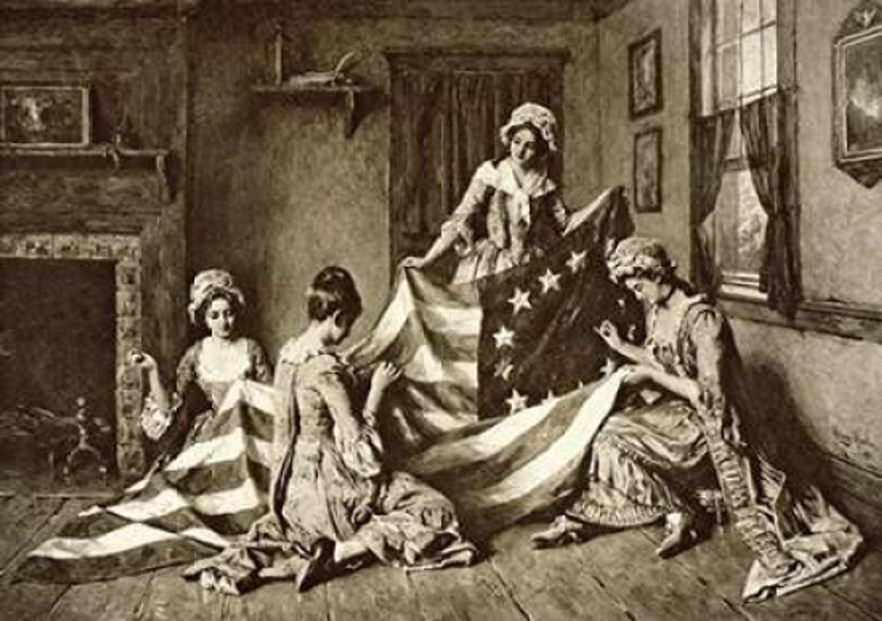 betsy-ross-sewing-the-first-u-s-flag-philadelphia-pennsylvania-1777-poster-print-by-unknown-item-varpdx280691-posterazzi for Free Printable Betsy Ross Flag Betsy Ross Sewing the First U.S. Flag Philadelphia Pennsylvania 1777 Poster Print by Unknown - Item # VARPDX280691 - Posterazzi for Free Printable Betsy Ross Flag