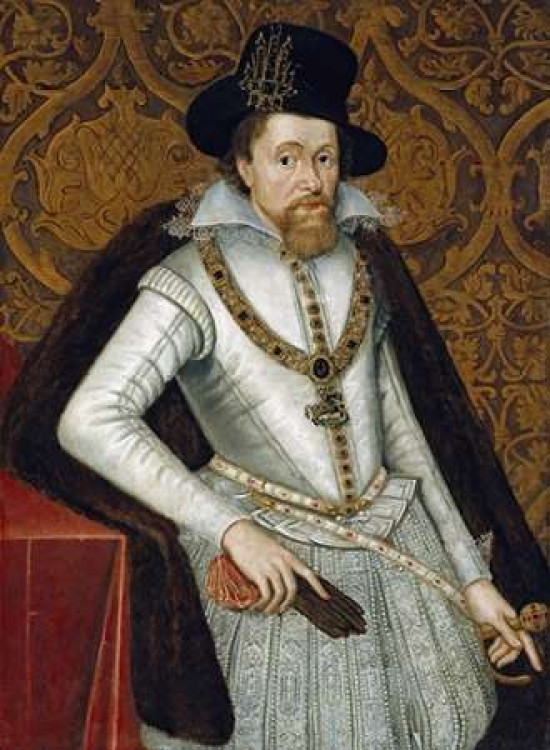 Portrait of King James VI of Scotland James I of England Poster