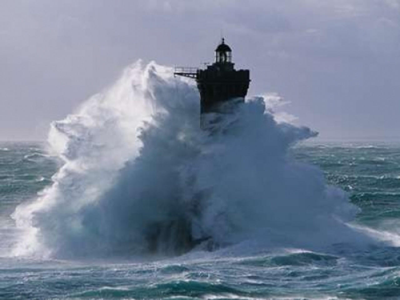 Phare Du Four Lors D Une Tempete Poster Print By Jean Guichard Item Varpdx3jg276 Posterazzi