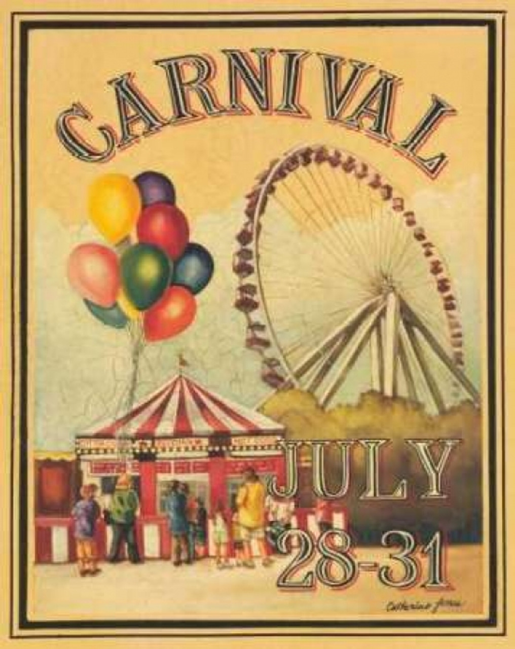 Carnival Poster Print by Catherine Jones - Item # VARPDXJNE073