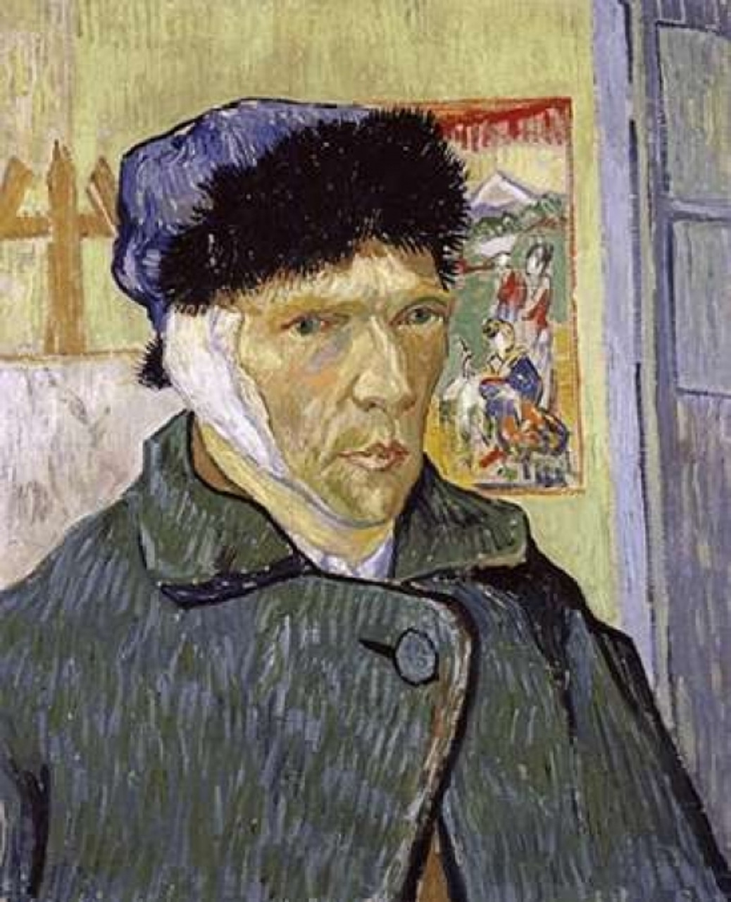 Self Portrait With Bandaged Ear Poster Print by Vincent Van