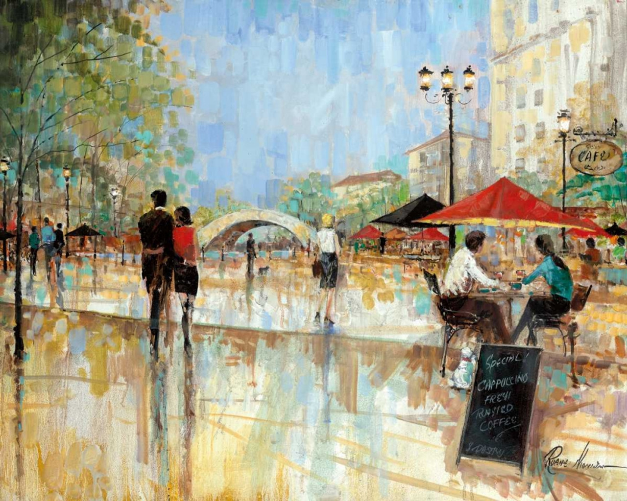 Riverwalk Charm Poster Print By Ruane Manning Item Varpdx15053