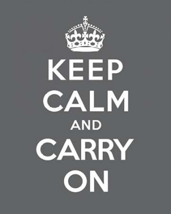 keep calm and carry on poster