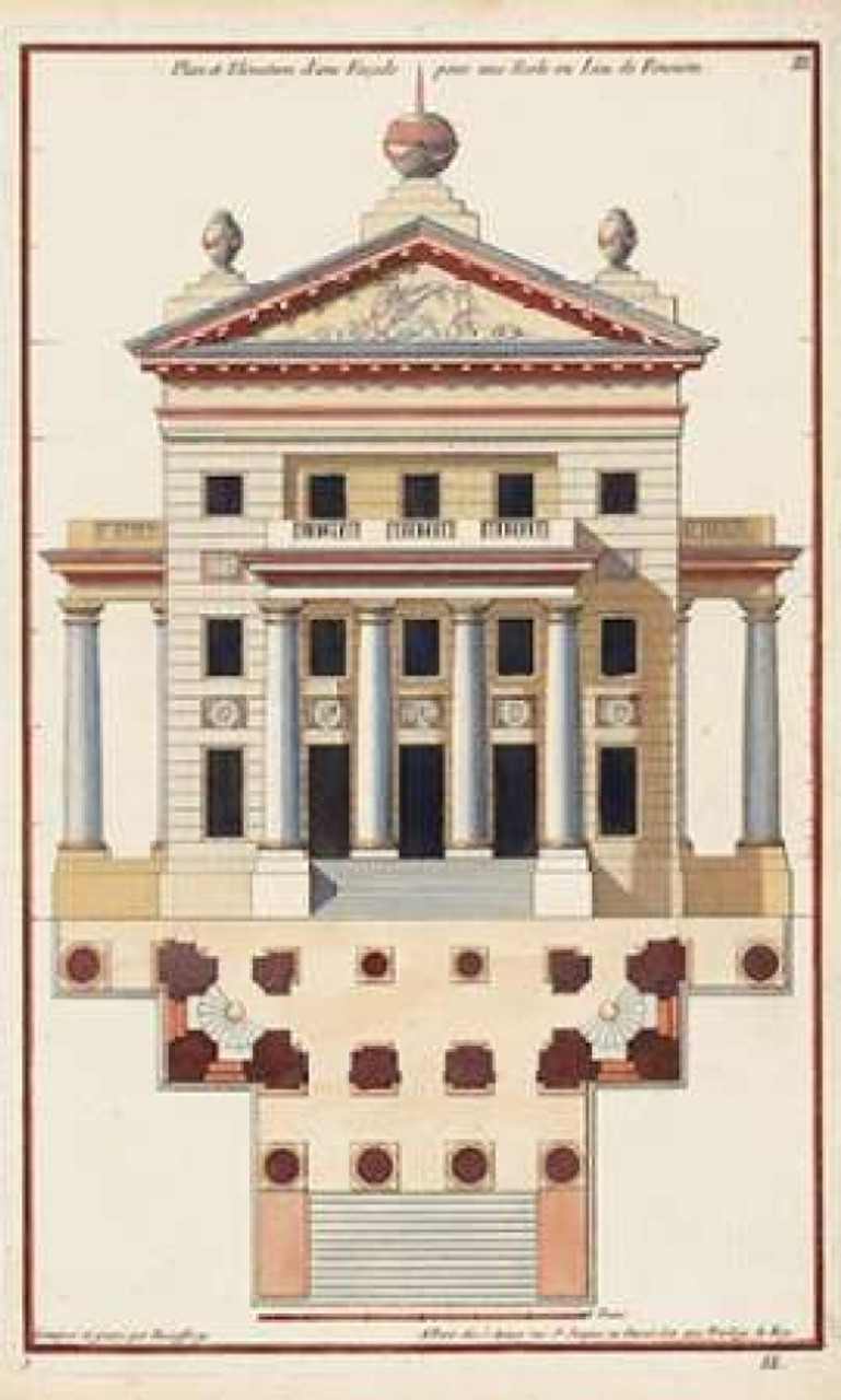 【洋書翻訳レア品】パラディオ図面集 PALLADIO パラーディオ図面集 Palladio Facade II Poster Print by Andrea Palladio - Item