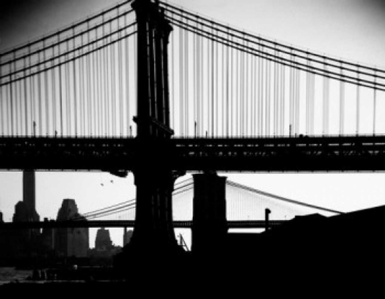 USA New York State New York City Manhattan Bridge with Brooklyn Bridge in background Poster Print - Item # VARSAL255424831 - Posterazzi photo-art-print-brooklyn-bridge-in-new-york-city-vector-design-template-uvaconcept
