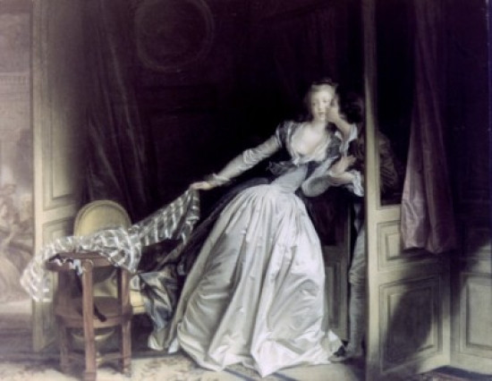 The Stolen Kiss by Jean Honore Fragonard oil on canvas 1780 1732