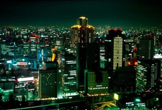 Aerial View Of Downtown Skyline Osaka Japan Poster Print By Jaynes Gallery Item Varpddas15bja0040 Posterazzi