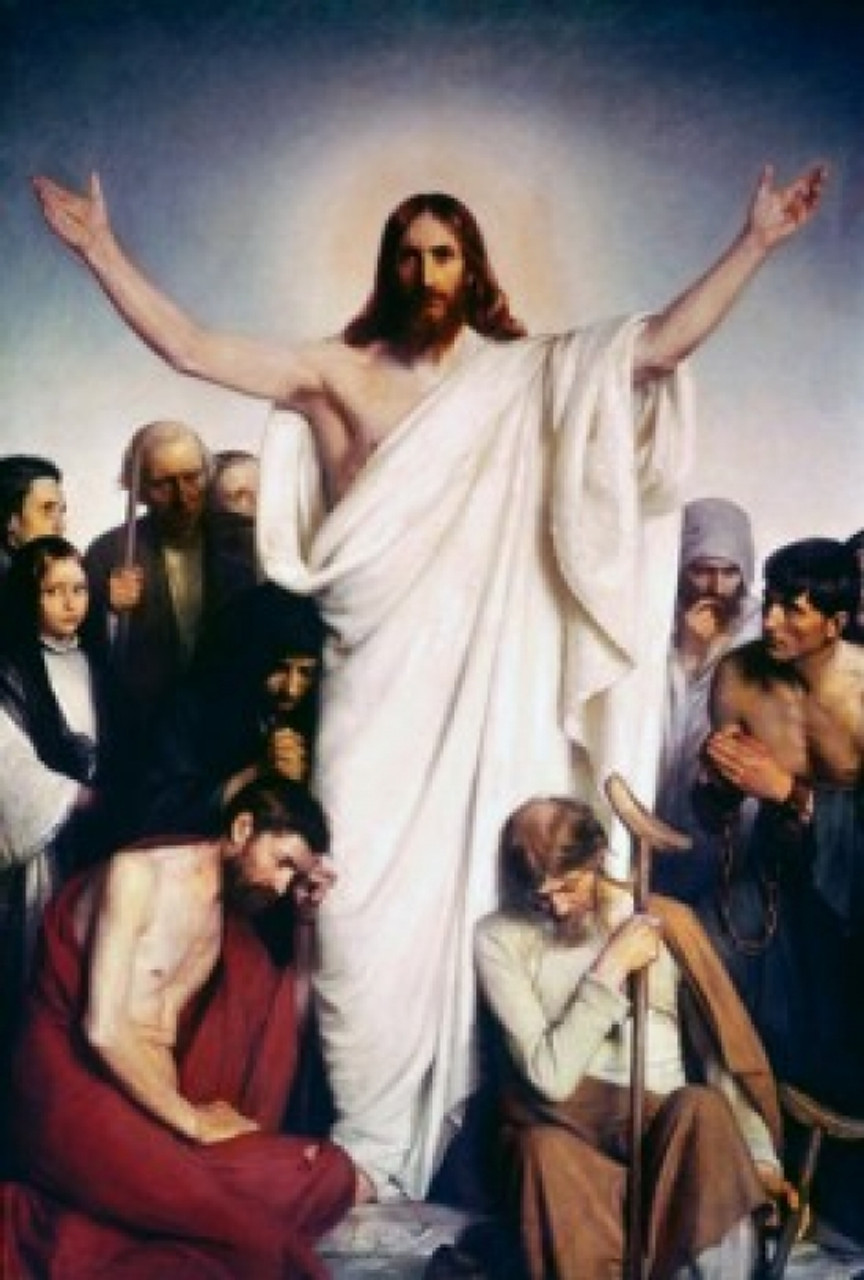 Christ The Comforter Carl Heinrich Bloch Poster Print Item Varsal900105487 Posterazzi