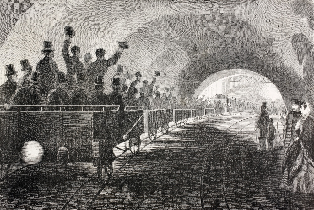 london underground drawing