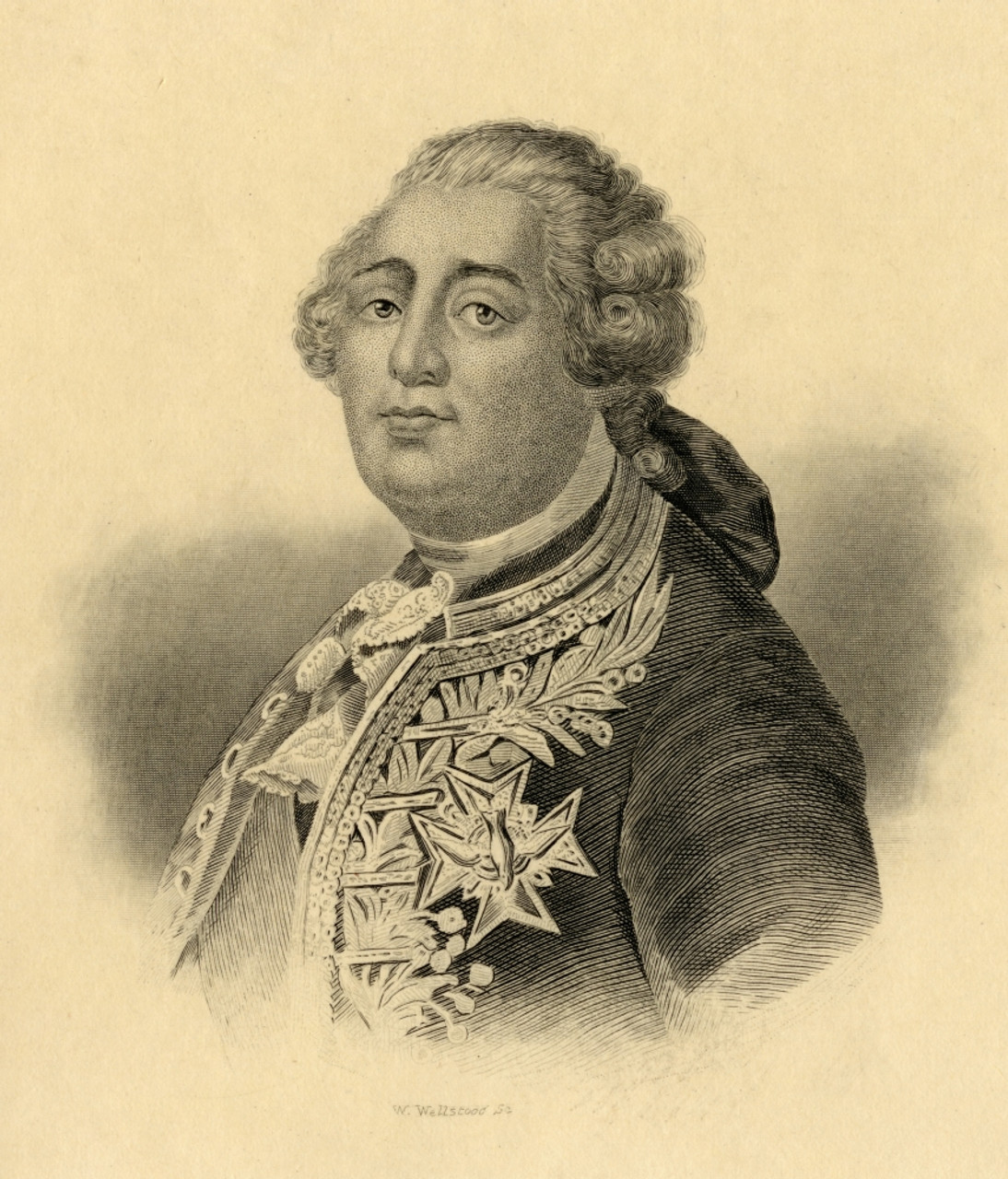 Portrait of Louis XVI of France (Illustration) - World History