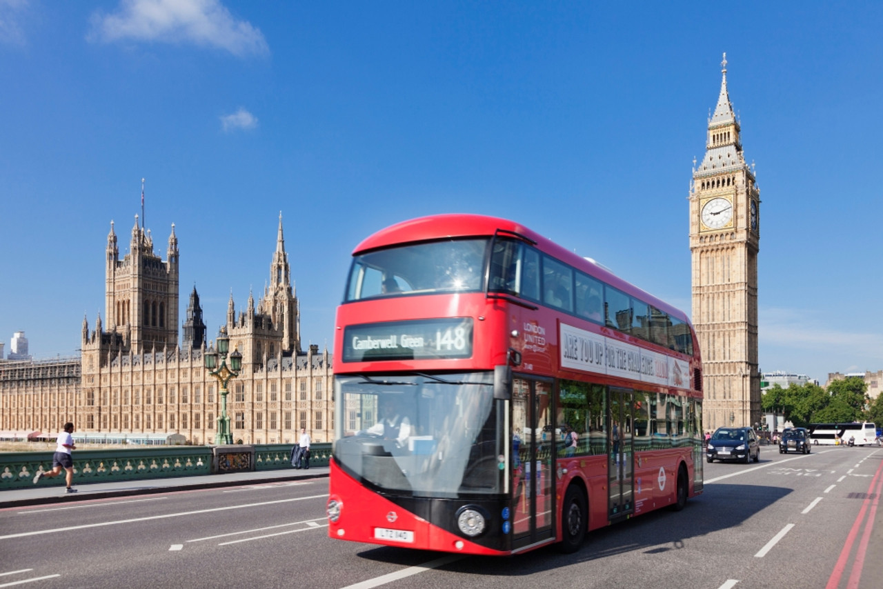 double decker bus in england