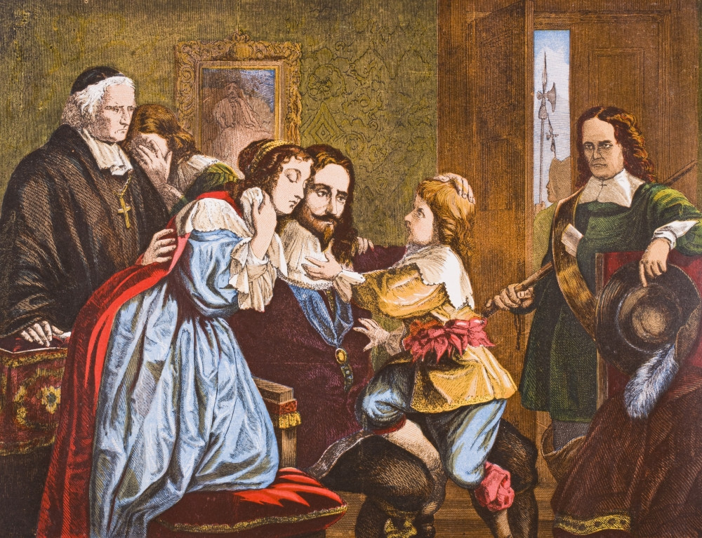King Charles I Of England 1600-1649 Taking Leave Of His Children