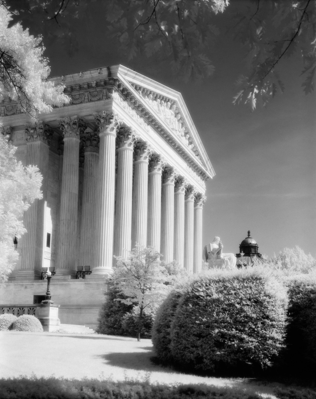 1970s Infrared Photograph Front Of Supreme Court Building