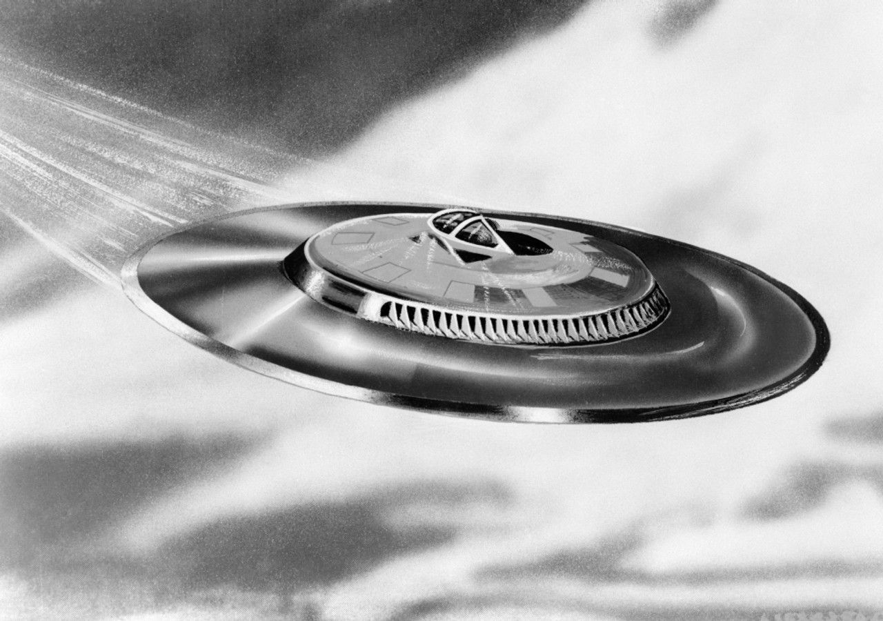 1950s Artist'S Conception Ufo Flying Saucer Poster Print By Vintage ...