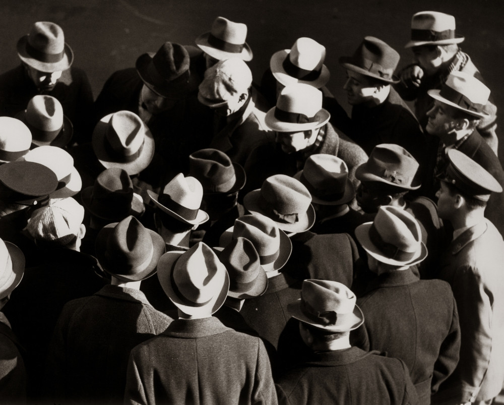 Men All Wearing Hats Poster Print 