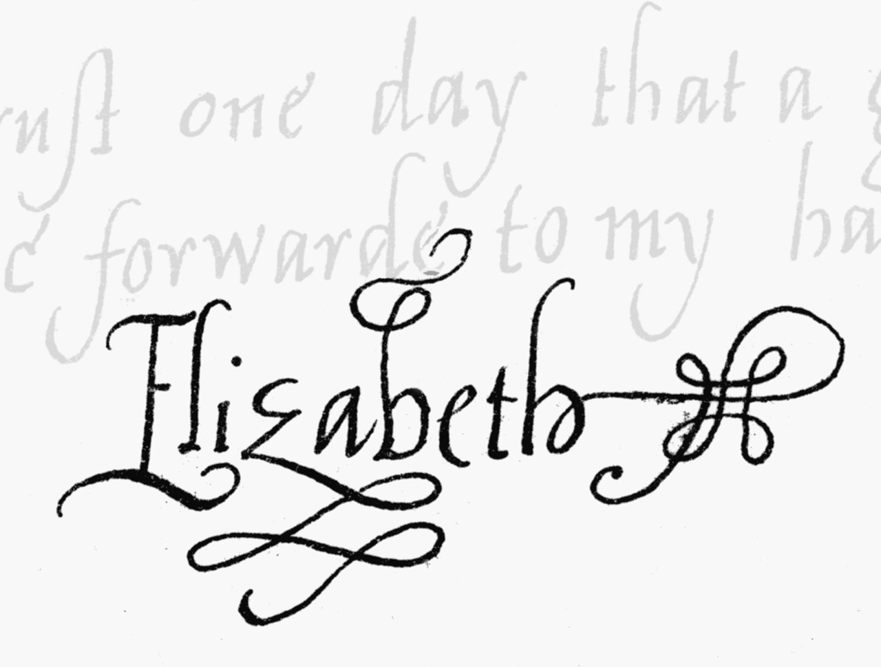 queen elizabeth signature