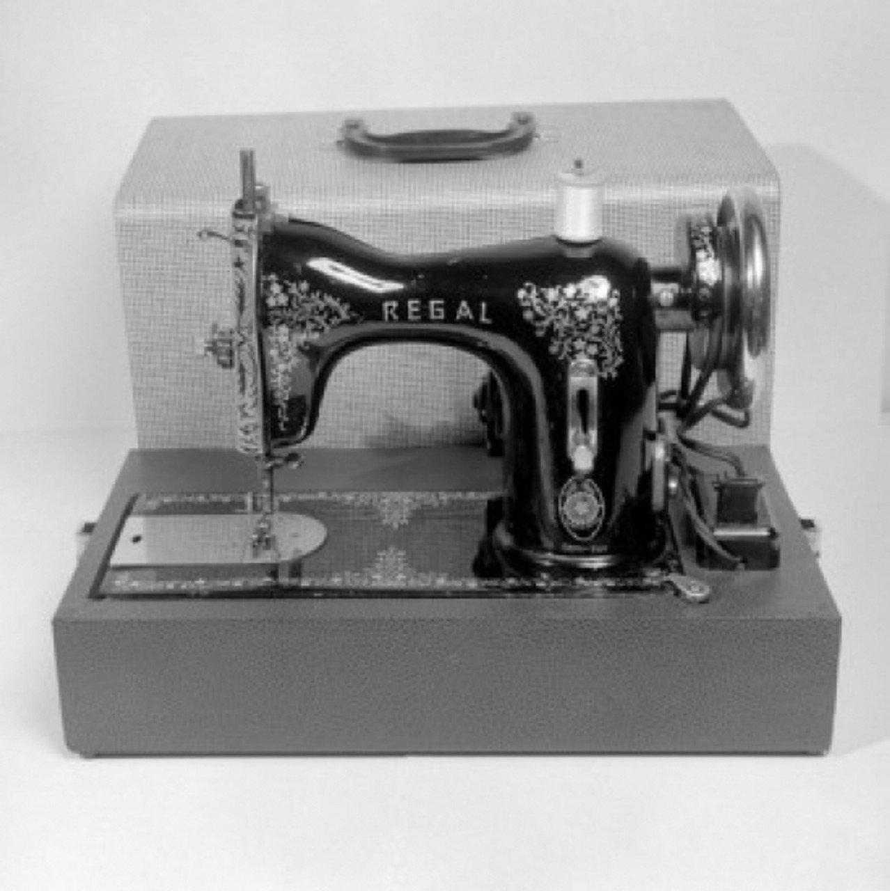 Silver Small Sewing Machine