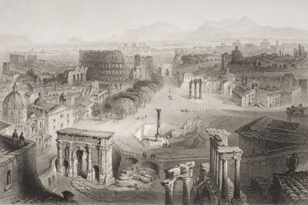 Rome: The Forum', William Pars, c.1775 | Tate