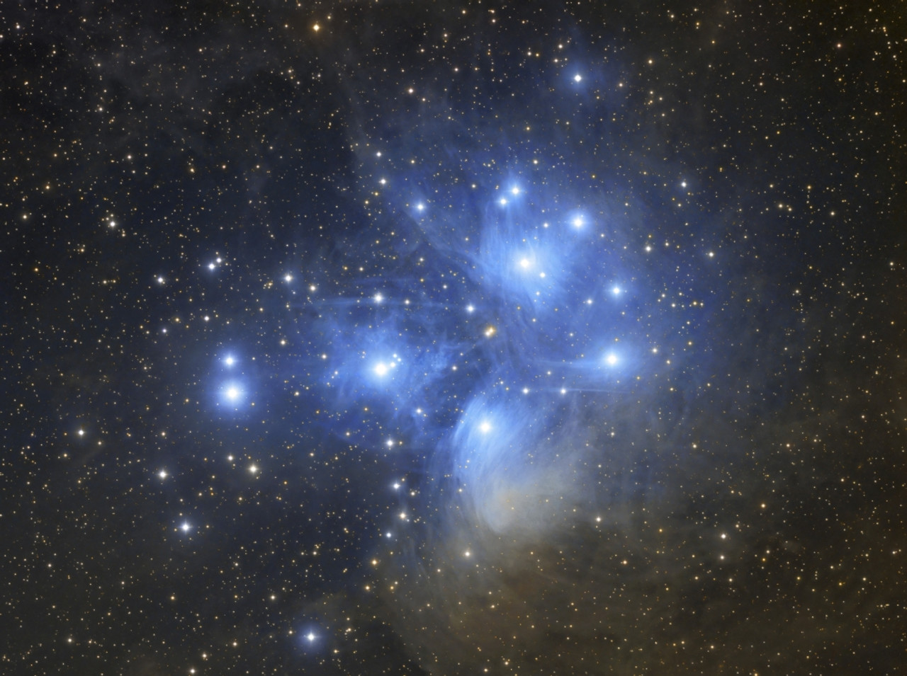 pleiades open star cluster