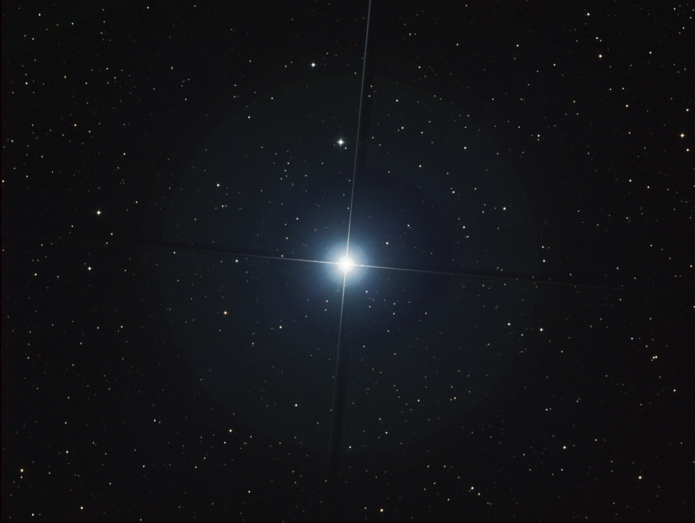 Rigel is the brightest star in the constellation Orion Poster Print ...