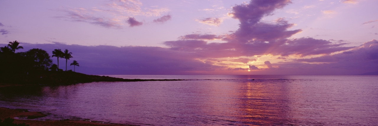 hawaii sunset purple