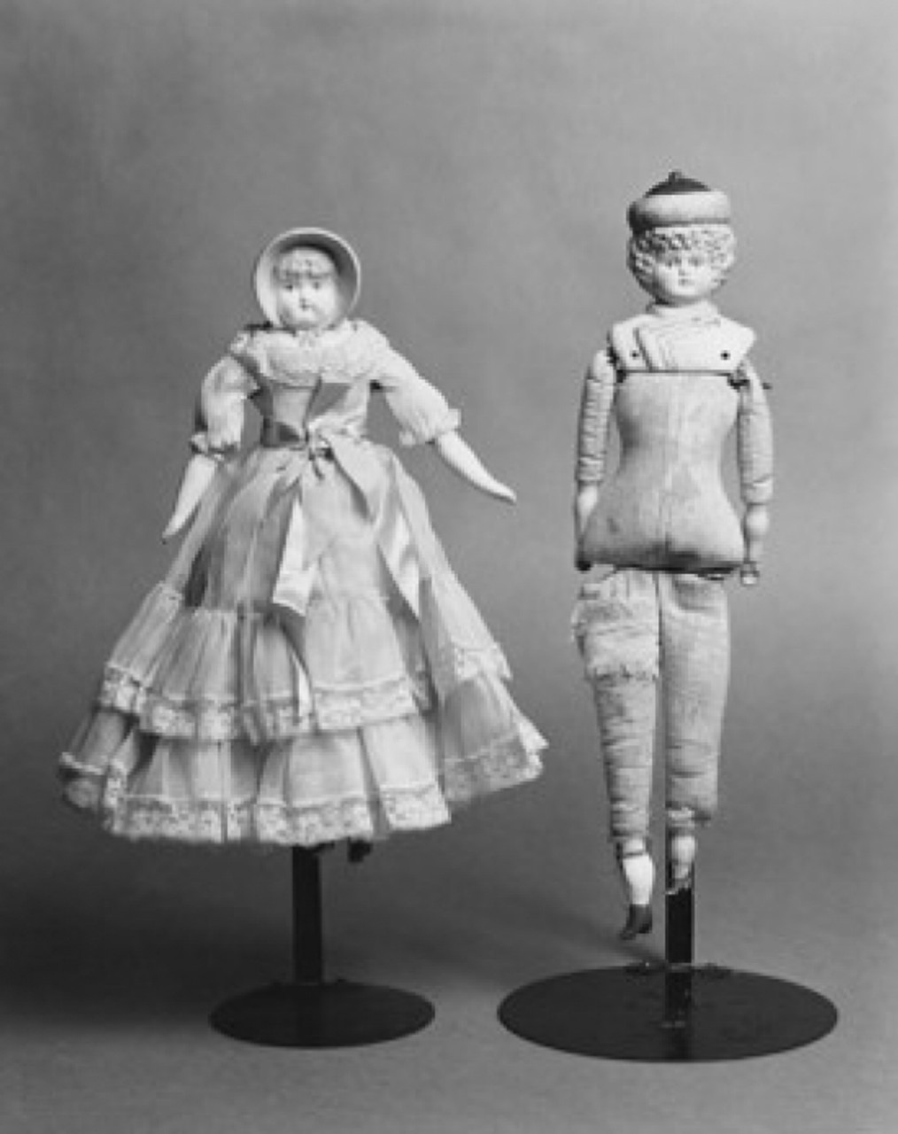 Close-up of antique dolls Bisque Dolls c.1880 Poster Print