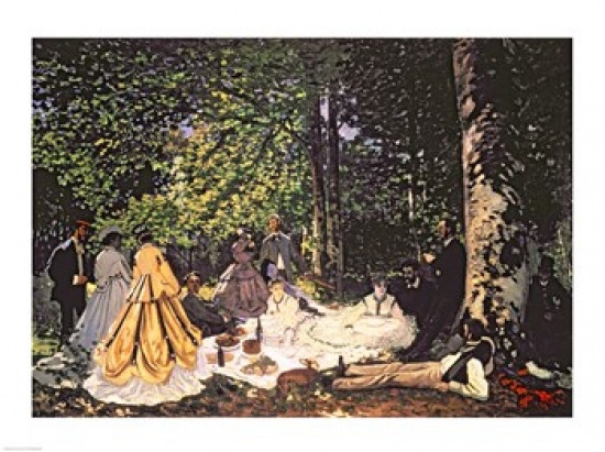 Le Dejeuner sur l'Herbe, 1866 Poster Print by Claude Monet - Item