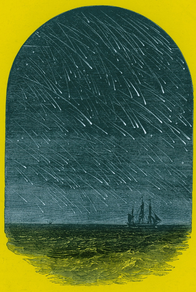 Leonid Meteor Shower, 1799 Poster Print by Science Source - Item