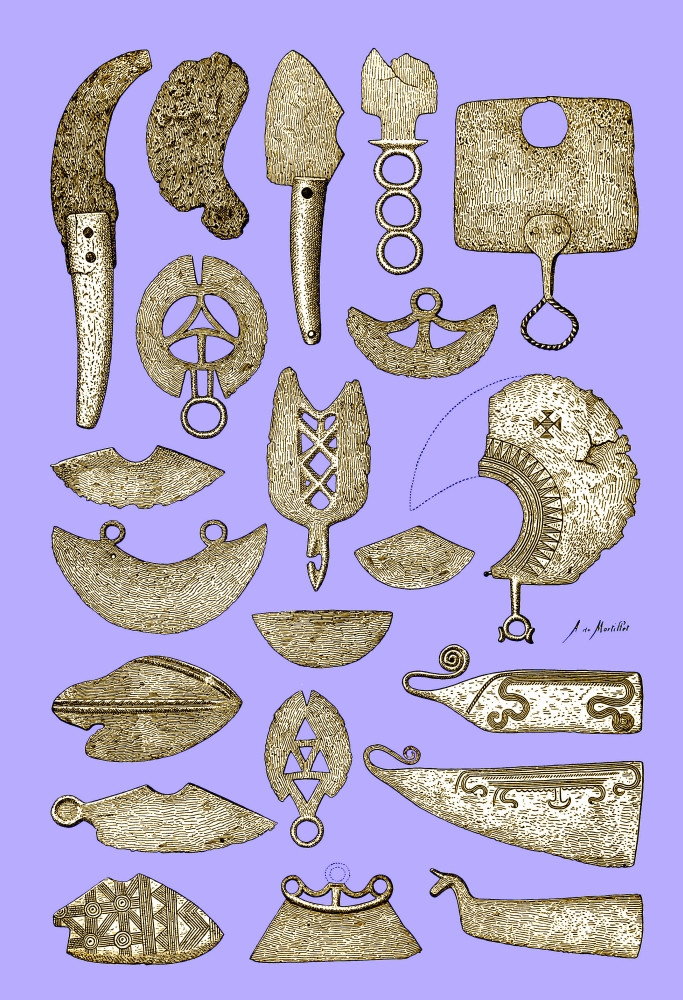 Acient Razors Illustration of Bronze Age Razors Poster Print by Science Source - Item ...