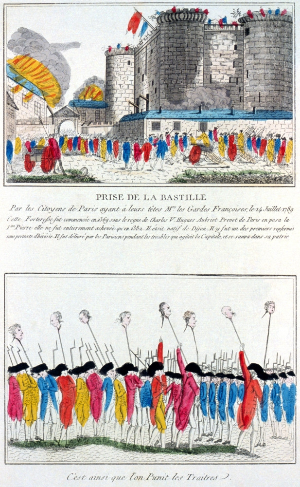French Revolution, Storming of Bastille, 1789 Poster Print by