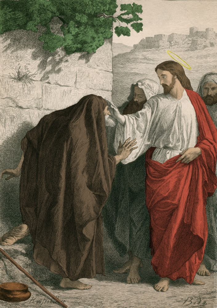 Jesus Christ Healing the Sick Poster Print by Science Source