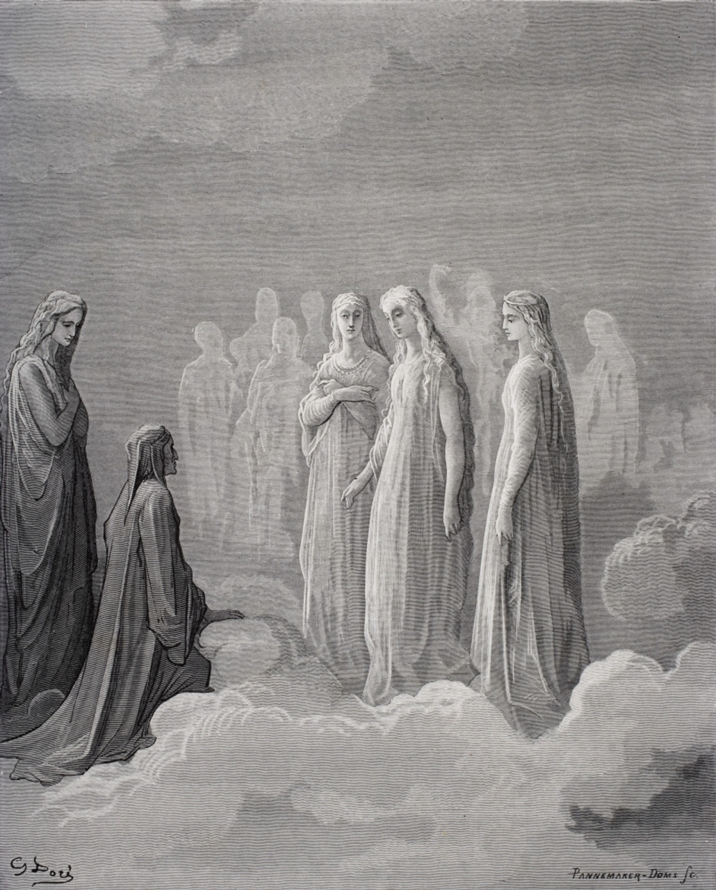 Illustration For Paradiso By Dante Alighieri Canto Iii Lines 14