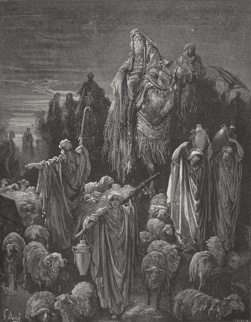 Engraving By Gustave Dore 1832-1883 French Artist And Illustrator