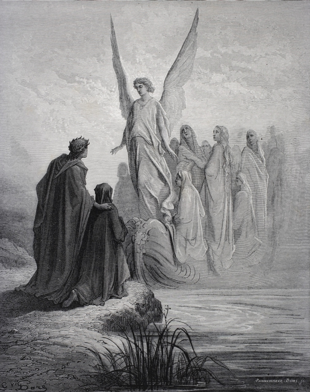 Illustration For Purgatorio By Dante Alighieri Canto Ii Lines 42