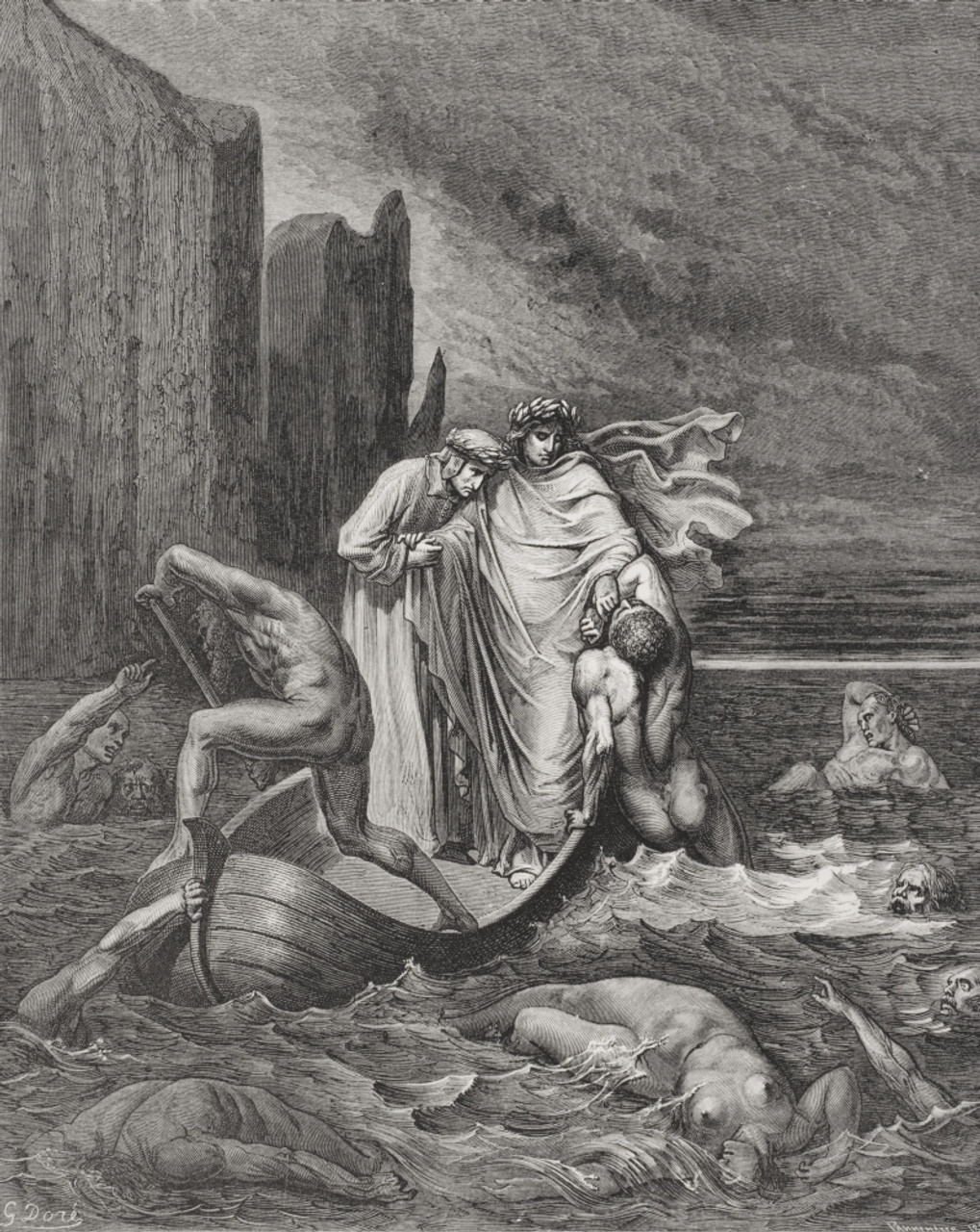 Illustration For Inferno By Dante Alighieri Canto Xviii