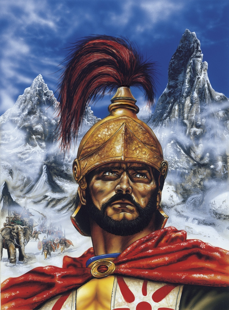 Hannibal Barca, Carthaginian leader. Poster Print by Kurt Miller