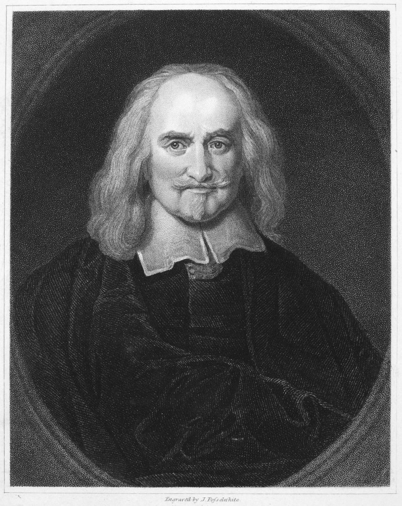 Thomas Hobbes (1588-1679). /Nenglish Philosopher. Line And Stipple