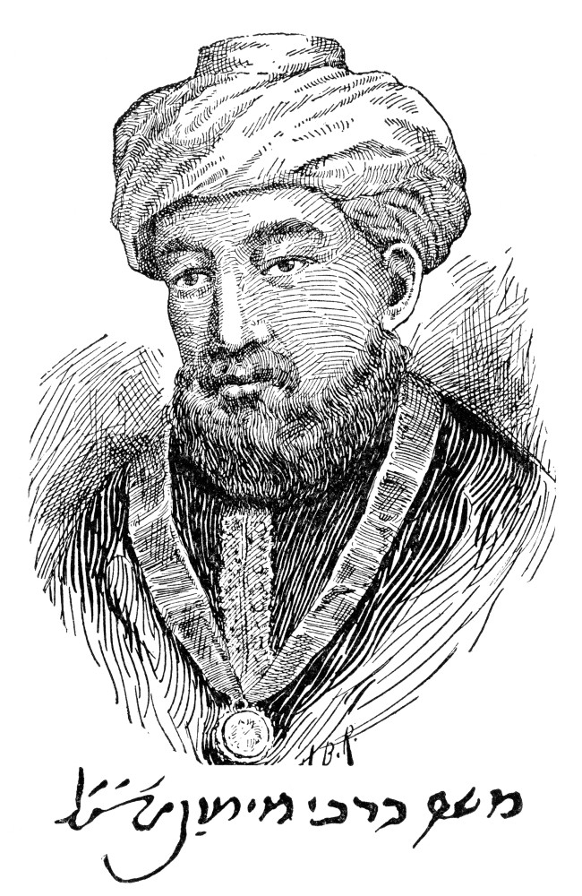 Maimonides (1135-1204). /Nrabbi Moses Ben Maimon. Jewish Philosopher ...