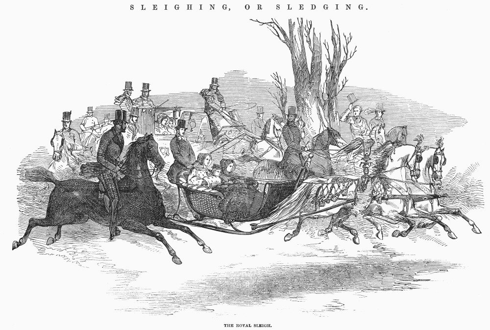 Queen Victoria (18191901). /Nthe Royal Sleigh Queen Victoria And Some