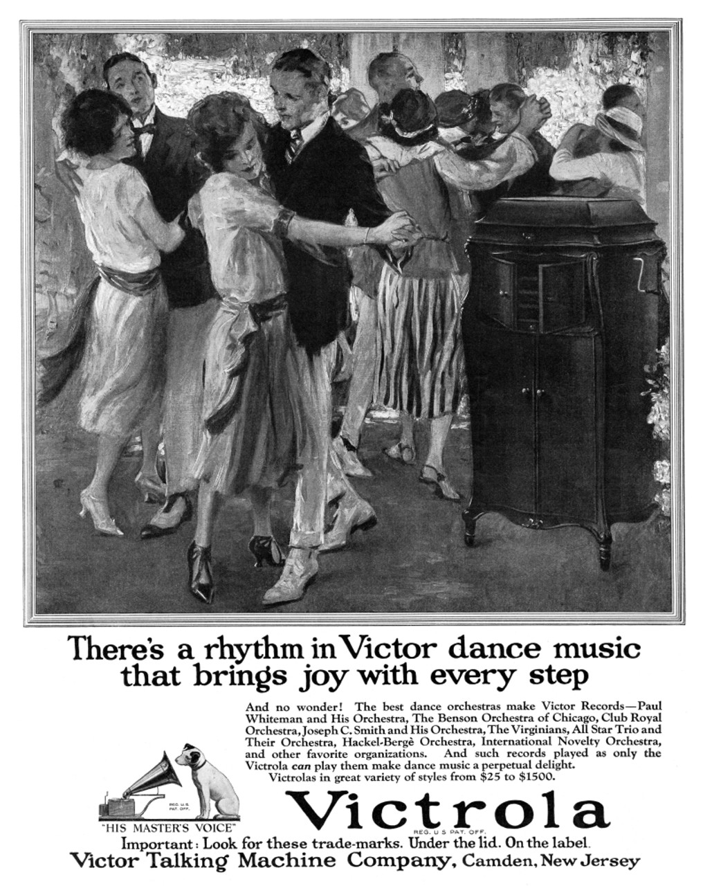 Ad: Victrola, 1922. /Namerican Advertisement For The Victrola Phonograph,  Manufactured By The Victor Talking Machine Company, 1922. Poster Print by 