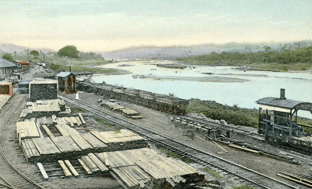 Panama Canal, C1910. /Nview Of Complete Canal And Some Of The