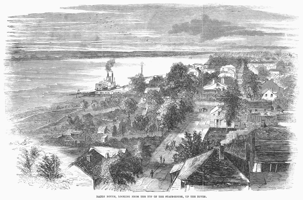 Baton Rouge, 1862. /Nview Of Baton Rouge, Louisiana, From The Top Of