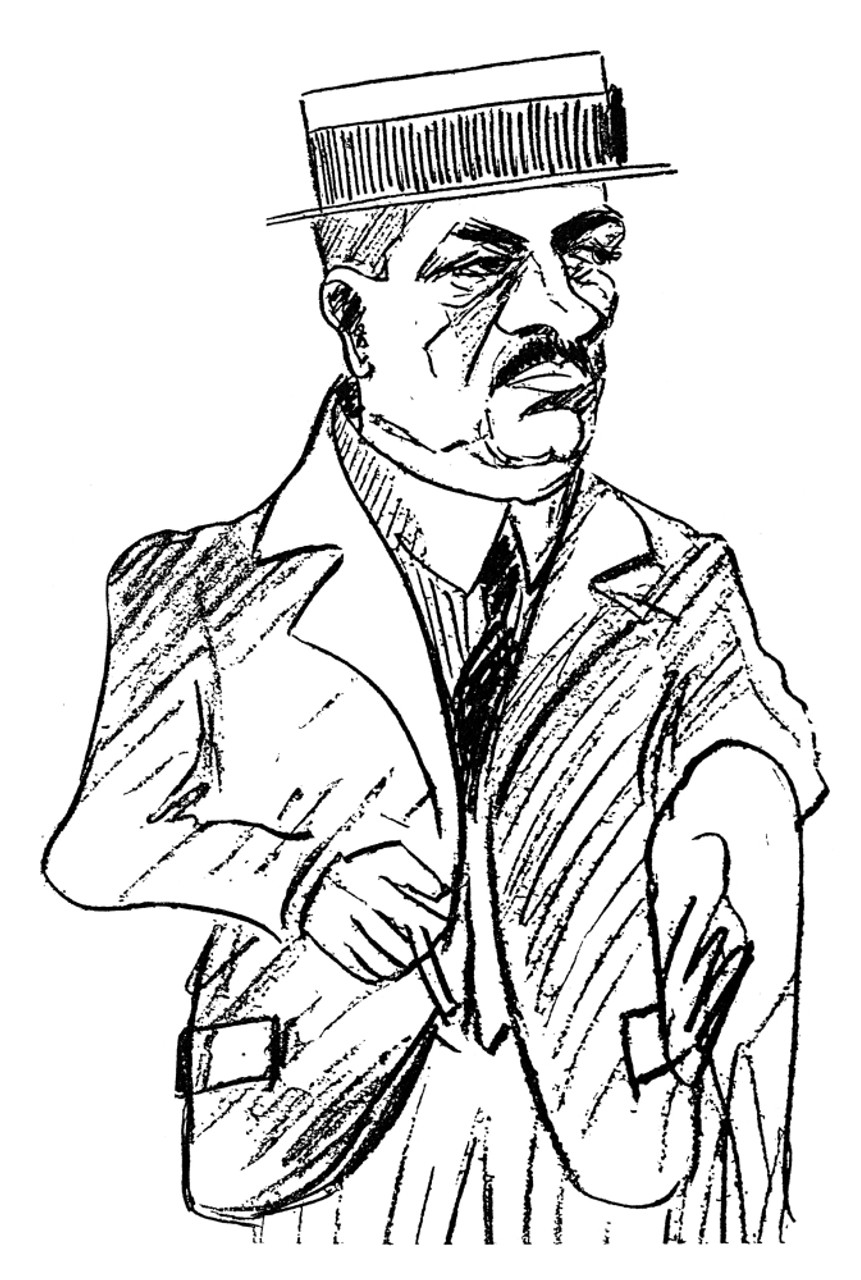 Umberto Giordano N 1867 1948 . Italian Composer. Caricature By