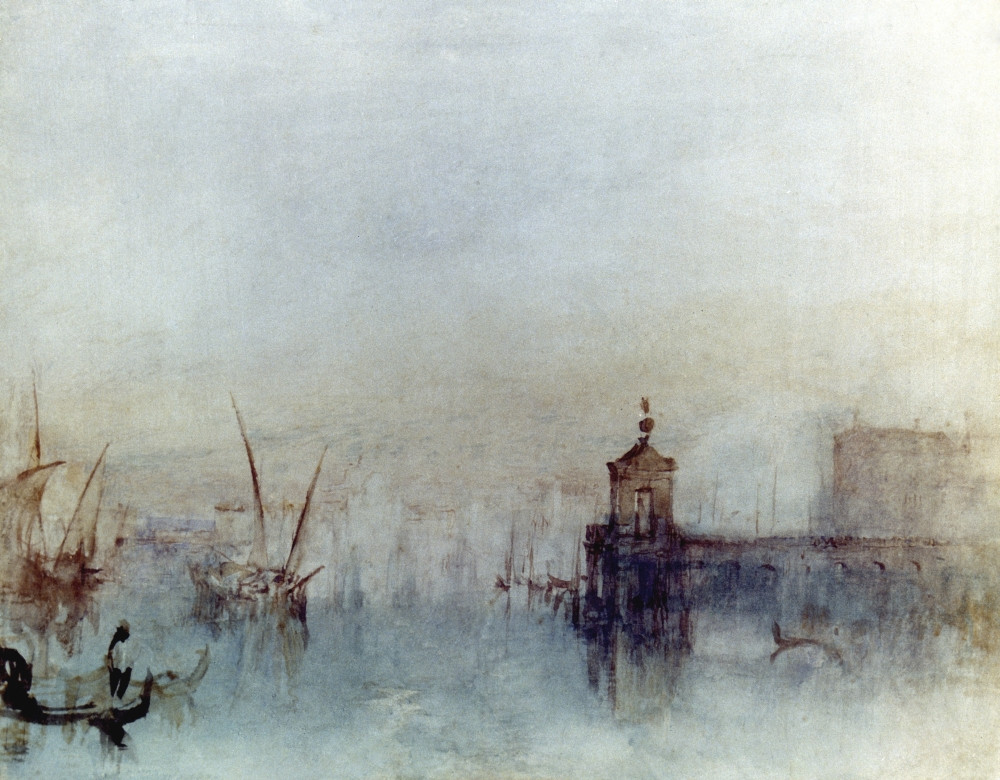 Turner: Venice, 1840. /Nthe New Moon. La Dogana At Venice Seen