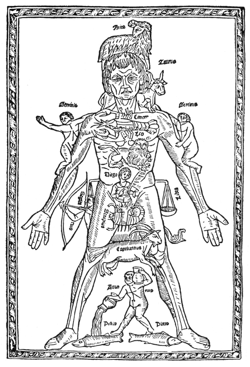 Man Of Signs, 1495. /N'Homo Signorum.' Woodcut From 'Epilogo En Medicina,'  Printed By Juan De Burgos, Spain, 1495. Poster Print by Granger Collection  - Item # VARGRC0079469 - Posterazzi