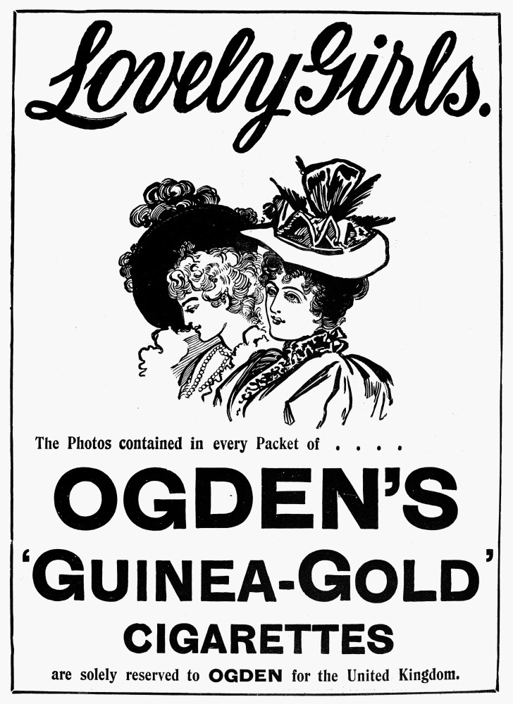 ogden's guinea gold cigarettes Ogden'S Cigarettes, 1897. /Nogden'S 'Guinea Gold' Cigarettes. British  Newspaper Advertisement, 1897. Poster Print by Granger Collection - Item #  VARGRC0090468