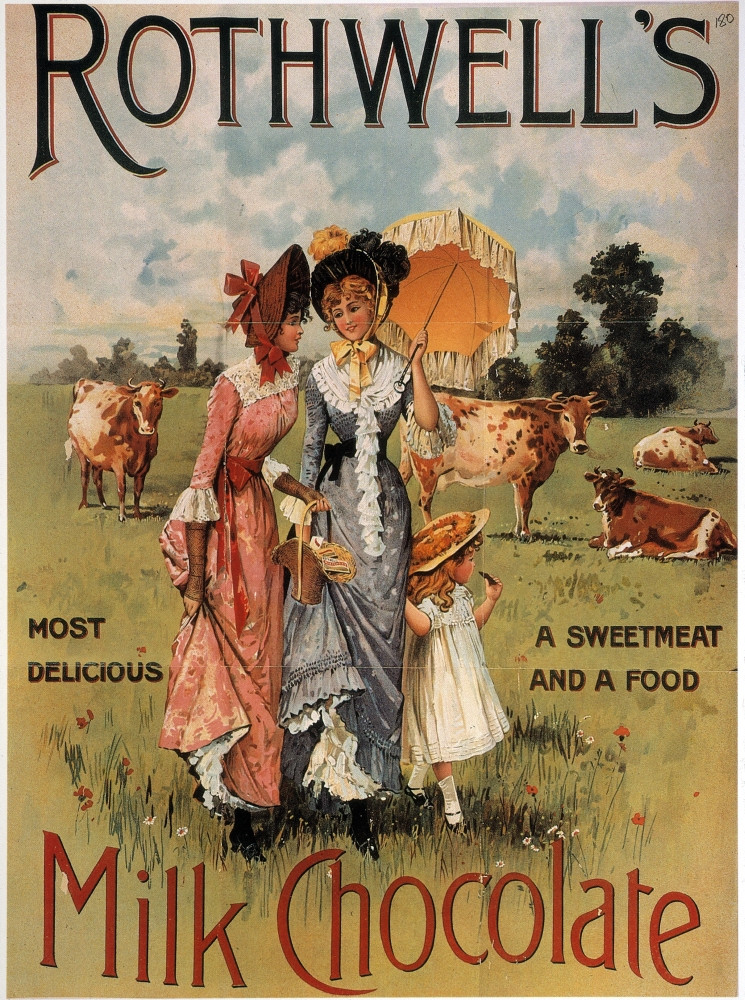 Chocolate Ad, 1900. /Nenglish Poster For Rothwell'S Milk Chocolate