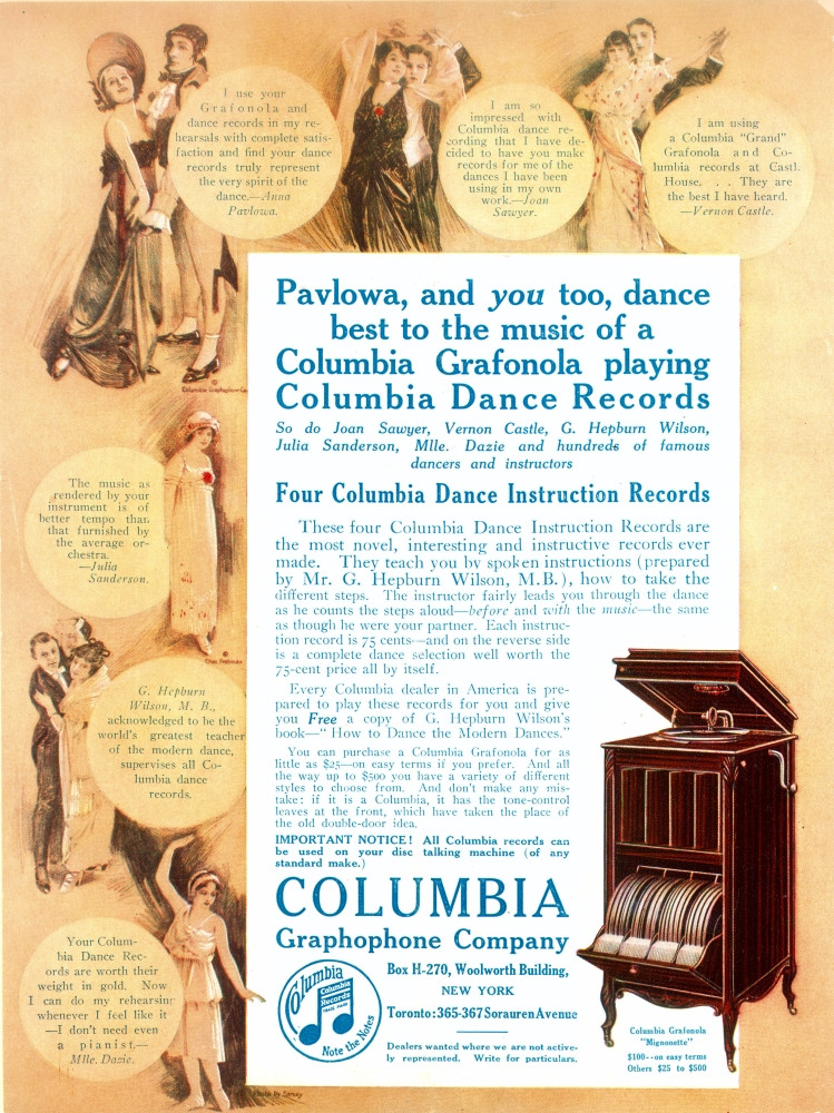 Phonograph, 1914. /Namerican Magazine Advertisement, 1914, For The ...