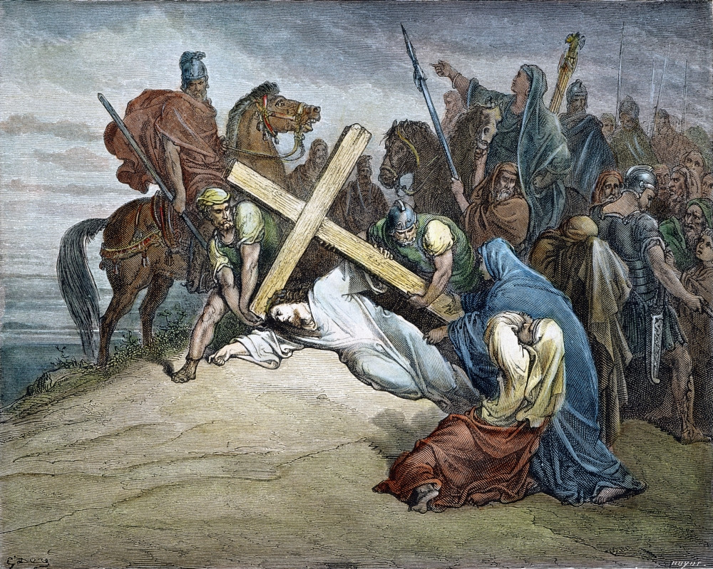 Dor_: Jesus At Calvary. /Nthe Arrival Of Jesus, Carrying The Cross